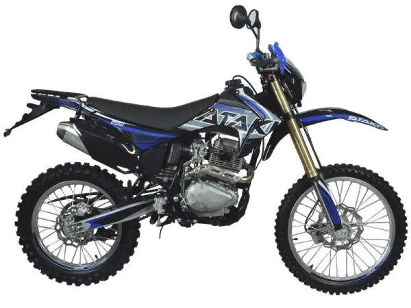 Мотоцикл кроссовый / эндуро ATAKI (Атаки) S003 300 (4T 175FMM) 21/18 (2024 г.) синий с ПТС | Мототека