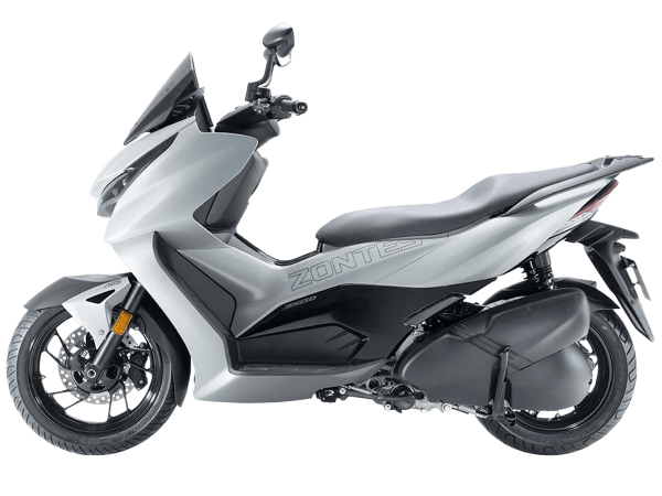 Скутер Zontes (Зонтес) ZT350 - D (ZT1P77MP EFI) 15/14 серый с ПТС | Мототека