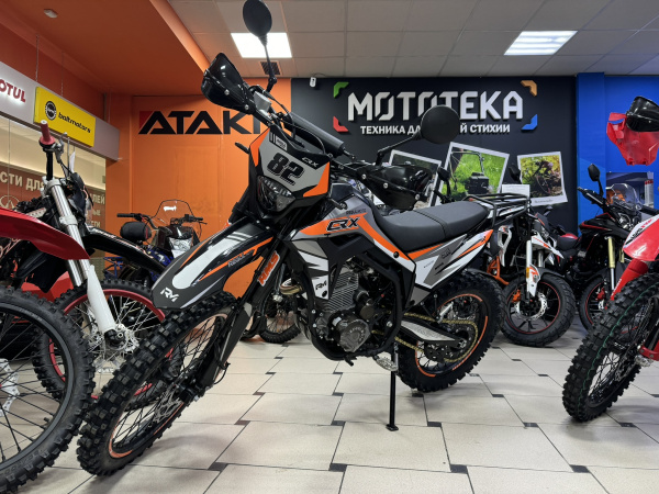 Мотоцикл кроссовый / эндуро Regulmoto (Регулмото) CR - X чёрный/оранжевый с ПТС | Мототека